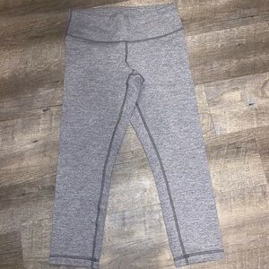Original lululemon wunder under crop heather gray